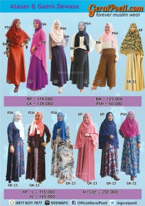 Katalog Baju Muslim Anak dan Dewasa GeraiPoeti Collection 2016 page 6